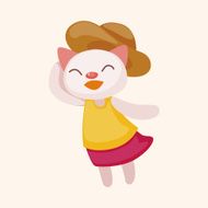animal summer cartoon theme elements N70