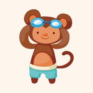 animal summer cartoon theme elements N73