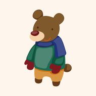 animal winter cartoon theme elements N29