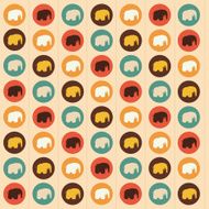Elephants Seamless pattern N14