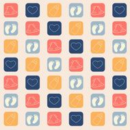 Baby girl seamless pattern N7