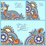 set of floral decorative background N2