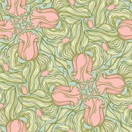 floral seamless pattern N542