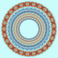 set of round geometrical frames