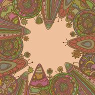 Vector background with decorative ornamental
