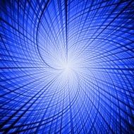 Blue lines swirl abstract