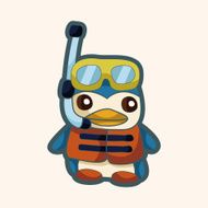animal summer cartoon theme elements N78