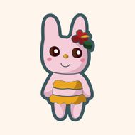animal summer cartoon theme elements N81