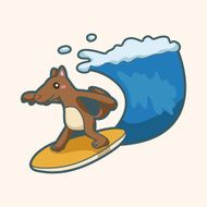 animal summer cartoon theme elements N83