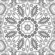 Floral seamless ornament N9