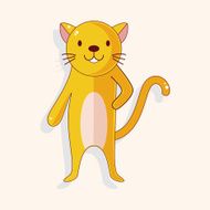 animal cartoon theme elements N235