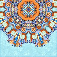 round pattern in ukrainian oriental ethnic style