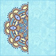 round pattern in ukrainian oriental ethnic style N2