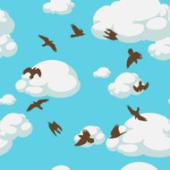 Birds in sky N2