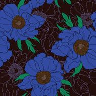Seamless pattern with flowers rose N44