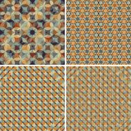 abstract retro geometric pattern N29