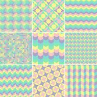 abstract retro geometric pattern N32