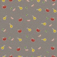 Seamless Hand drawn pattern with fruits