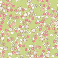 light spring background romantic floral seamless pattern
