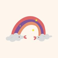 weather rainbow theme elements N15