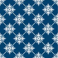 Blue and white delft pattern N12
