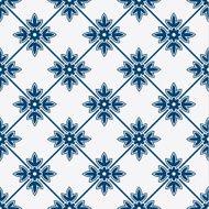 Blue and white delft pattern N13