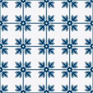 Blue and white delft pattern N15