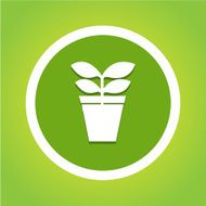 Tree in Circle icon great for any use Vector EPS10