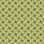 Green seamless pattern swirl leaves