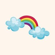 weather rainbow theme elements N16