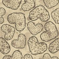 Seamless pattern with cookies N2
