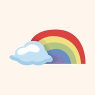 weather rainbow theme elements N18