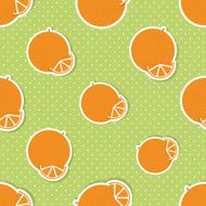 Oranges pattern Seamless texture with ripe oranges