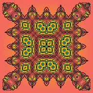 Oriental Floral Carpet Design