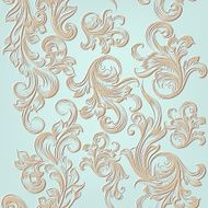Vector seamless pattern with engraved ornament