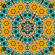 Decorative vintage eastern mandala seamless pattern