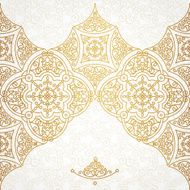 Vector vintage border in Eastern style N3