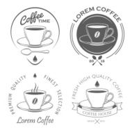 Set of vintage coffee labels N3