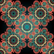 Seamless psychedelic paisley background N12