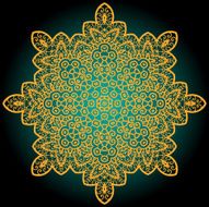 Yellow mandala N2