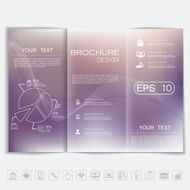 Tri-Fold Brochure mock up vector design N63