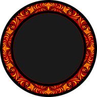 Frame in Khokhloma Style