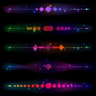 Glittering design elements