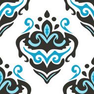 Damask seamless flourish pattern N2