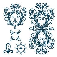 Isolated Abstract Floral pattern N10