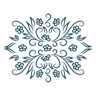 Isolated Abstract Floral pattern N11
