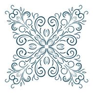 Isolated Abstract Floral pattern N12