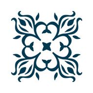 Isolated Abstract Floral pattern N14