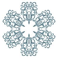 Isolated Abstract Floral pattern N17