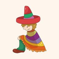 Mexican theme elements N95
